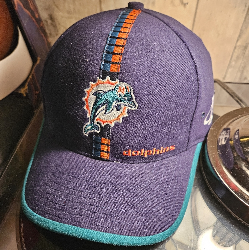 Miami Dolphins Vintage Logo Athletic Strapback Hat